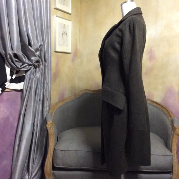 RARE! Rose A Pois NWOT gray structured wool coat, size 42 - Picture 3 of 10